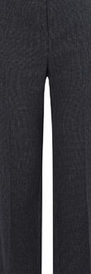 Bhs Womens Grey Mini Check Print Straight Leg