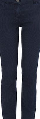 Bhs Womens Indigo Striped Slim Leg Jean, indigo