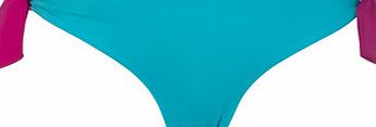 Womens Jade and Pink Reversible Bikini Pant,