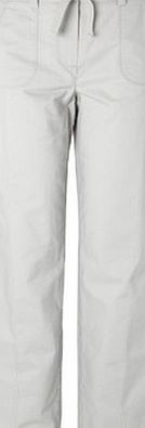 Bhs Womens Light Grey Cotton Trousers, light grey