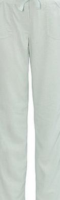 Bhs Womens Mint Linen Blend Trousers, mint 2207731678