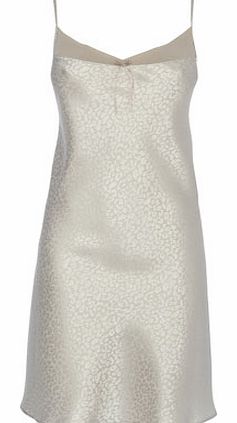 Bhs Womens Mocha Animal Jacquard Short Chemise,