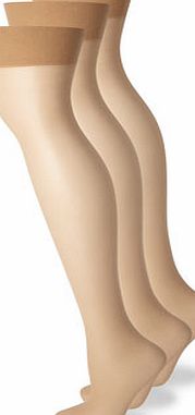 Bhs Womens Natural Tan 3 Pairs of 15 Denier Soft