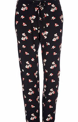 Bhs Womens Petite Leaf Print Trouser, multi