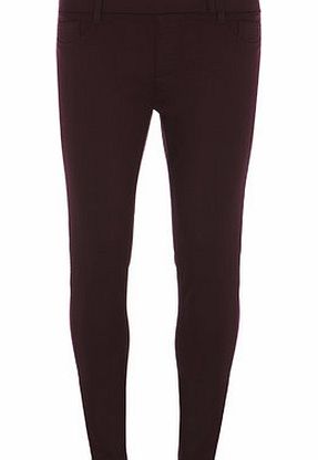 Bhs Womens Petite Merlot Jeggings, red 19123483874