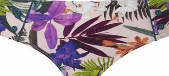 Bhs Womens Pink Jungle Floral Bikini Bottom, multi