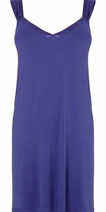 Bhs Womens Purple Viscose Plain Chemise, purple