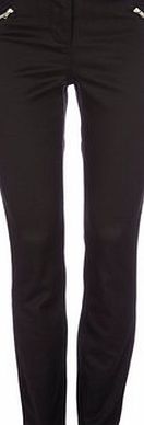 Bhs Womens Wallis Black Zip Trousers, black