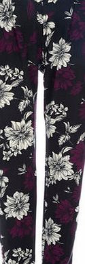 Bhs Womens Wallis Purple Flower Jogger, purple