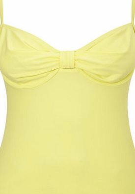 Bhs Womens Yellow Great Value Plain Tankini Top,