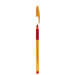 Orange Grip Ball Pen Red