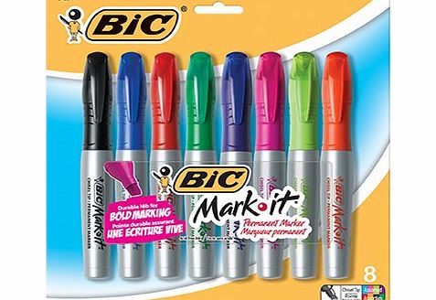 BIC USA INC BIC MARK IT PERMANENT MARKERS 8PK BOLD MARKING ASSTD COLOR