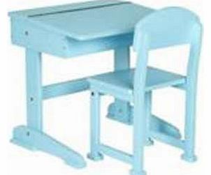 Big Red Warehouse Childrens Blue Wooden Study Desk 