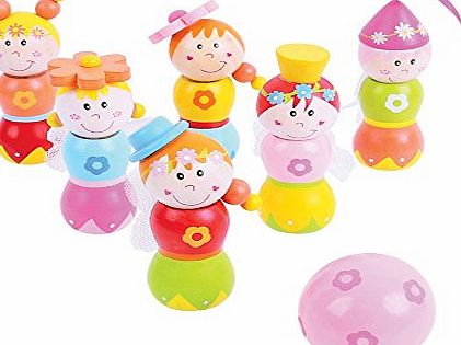 Bigjigs Toys BJ864 Fairy Skittles (Height: 8cm)