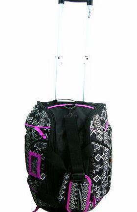 Billabong Globe Trotter Cabin Billabong Black Aztec Print Wheeled Suitcase