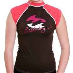 Ladies Keen SS Rashvest - Raven