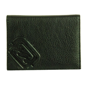 Mens Billabong Vertical Leather Wallet. Black