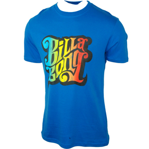 Mens Billabong Freeline T-Shirt. Electric Blue