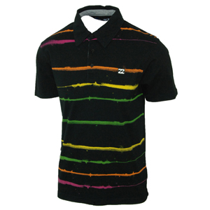 Mens Billabong Live Wire Polo. Black