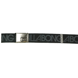 Mens Billabong Logo Web Belt. Black