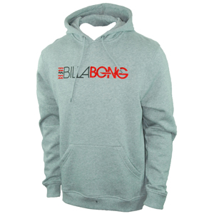 Mens Billabong Pitty Ho Hoody. Grey Heather