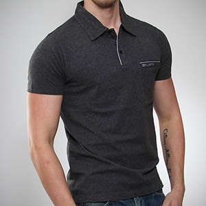 Star Polo shirt - Black Heather