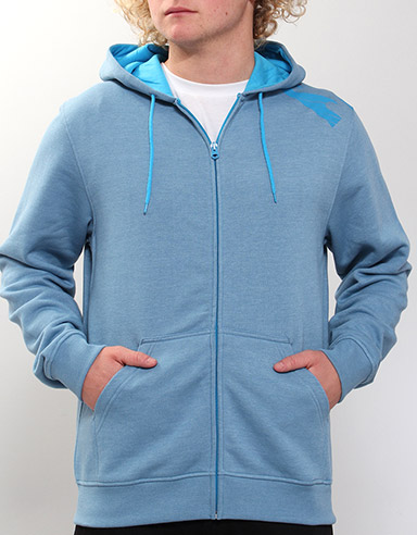 Transparent ZH Zip hoody - Blue Heather