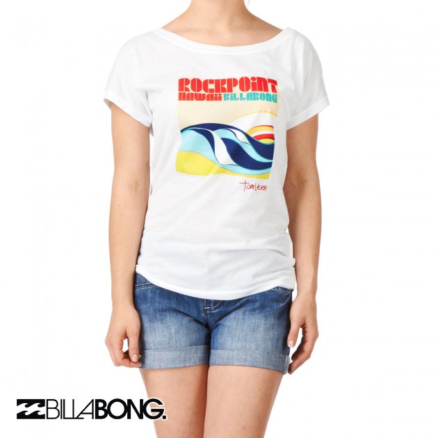 Womens Billabong Picoalto T-Shirt - White