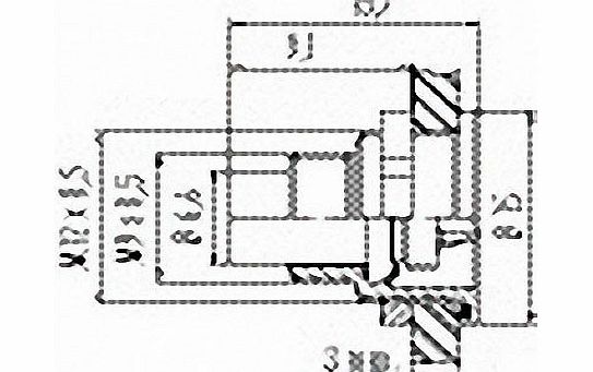 09 0407 80 03 Male 3 Pin Front Fastening