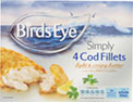 4 Simply Cod Fillets in Batter (450g)