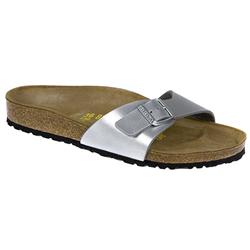 Birkenstock Female Madrid Leather Upper in Silver