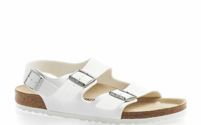 Birkenstock Mens Birkenstock Milano Shoes - White