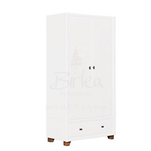 Birlea Brooklyn White 2 Door Wardrobe