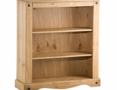 Corona Low Bookcase, Pine