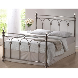 Shanghai 5FT Kingsize Bedstead - Nickel