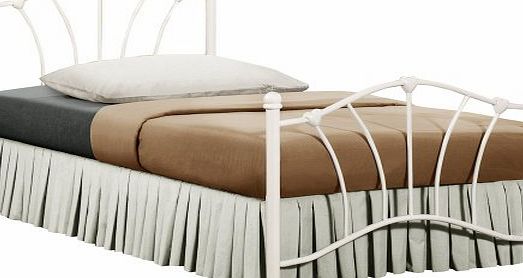 Sophia 3 ft Single Bed, Cream