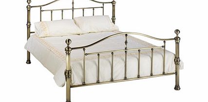 Victoria 4FT 6 Double Bedstead - Brass