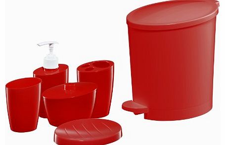 Bisk 03311 POP Bin and Accessory Set, Red