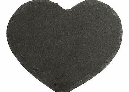 Bistro Bleu Heart Shaped Slate Coasters 10178767