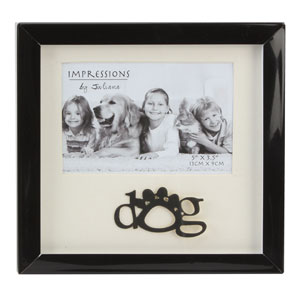 Black Box Style Dog Photo Frame