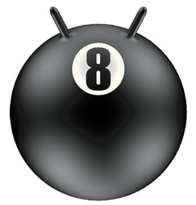 Flaming No8 Racing Odd Ball Space Hopper