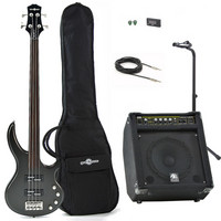 Black Knight CB-44 Fretless Bass Guitar   BP35