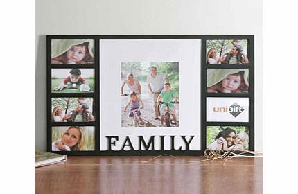 Black Nine Multi Photo Family Wall Hanging Photo