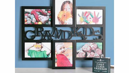 Black Six Multi Photo Wall Hanging Grandkids