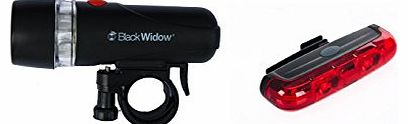 Ultra Bright 5 LED Front & 3 LED Raleigh RSP Evolve 2 x 0.5 Watt Rear Bike Cycle Light Set