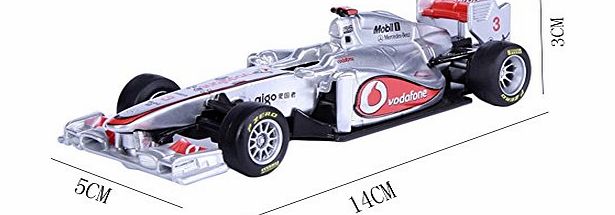 Blancho 1:32 F1 Mercedes-Benz McLaren Car Model Formula One Motor Racing Model