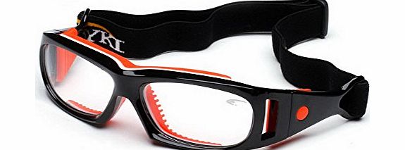 Blancho Ultra Light Mens Basketball Goggle Protective Glass Orange