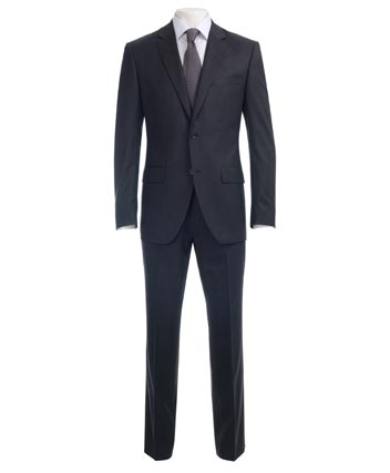 Blazer Mens Suit Blazer Charcoal End on End