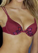 Blossom Red underwired bra