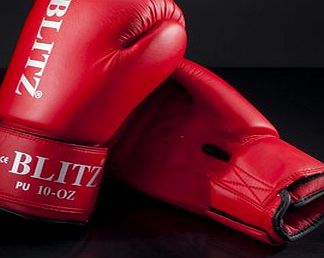 Blitz Sport PU Boxing Gloves 12oz Black